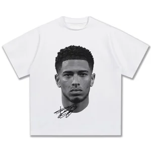 Mens Clothes Tee Shirt Homme Graphic T-Shirts Men Tshirt for Men Ropa Hombre Football Bellingham Figure Print