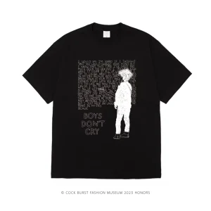 Men Clothing Men T Shirts Unisex Smith Boys Don't Cry Punk Rock Short-sleeved T-shirt Fashion Y2k