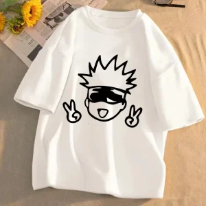 T Shirt Women Tops Jujutsu Kaisen Anime T-shirt Unisex Harajuku Kawaii Short Sleeve Tee Summer Top