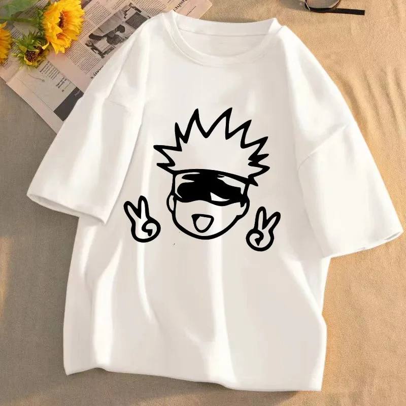 T Shirt Women Tops Jujutsu Kaisen Anime T-shirt Unisex Harajuku Kawaii Short Sleeve Tee Summer Top