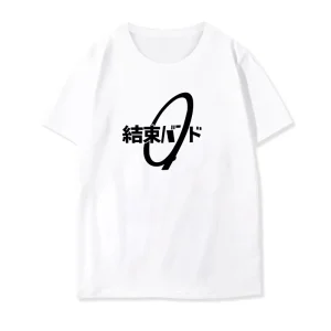 Men's Crewneck Short Sleeve T - Shirt Anime Kessoku Band Graphic Print Casual Cotton Music Trendy Top