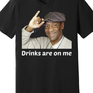 The Vietnamese Handmade Bill Cosby Wine Is My T-Shirt Humorous Men'S Short-Sleeve Black T-Shirt PR2